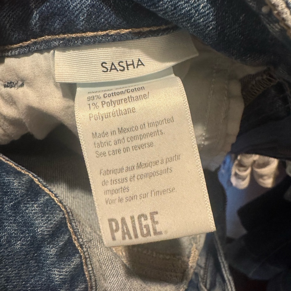 PAIGE Sasha Indigo Jeans - Picture 2 of 3